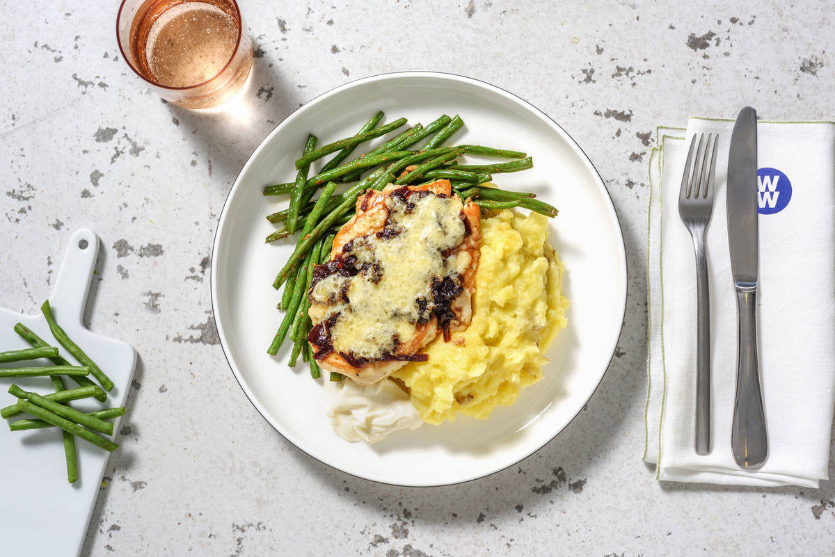 Cheese and Caramelised Onion Chicken