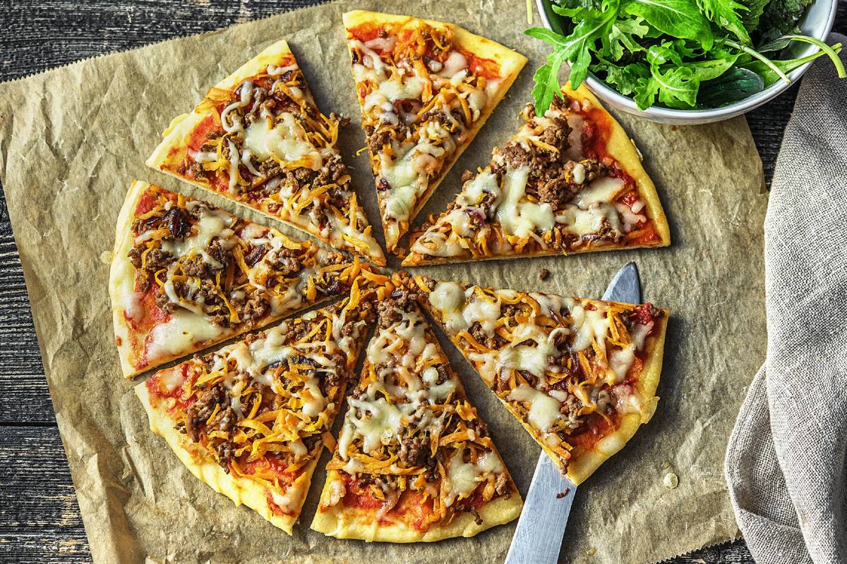 Beef and Caramelized Onion Pizza