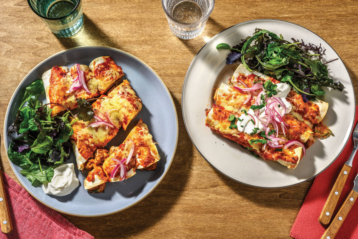 Cheesy Chicken Enchiladas
