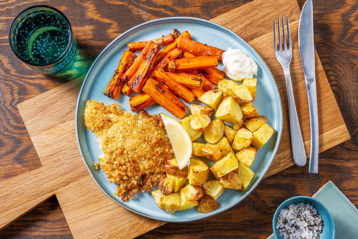Cheesy Crusted Sea Bass