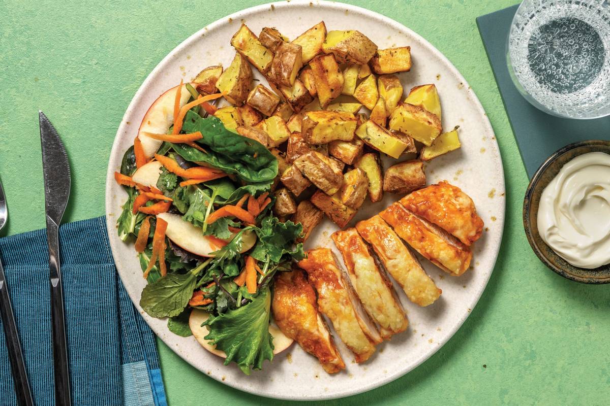 Cheesy Hasselback Chicken