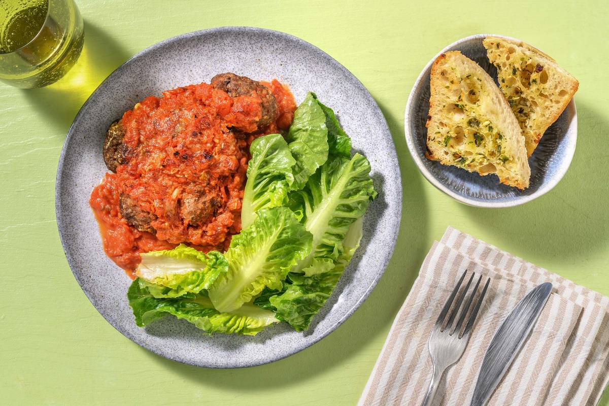 Cheesy Meatball Parmigiana