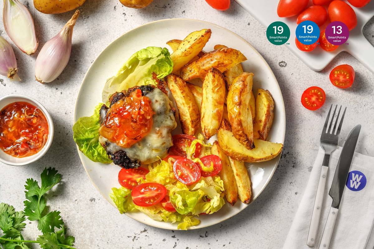 Cheesy Mexican Spiced Naked Burger