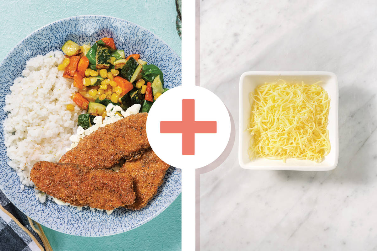 Cheesy Tex-Mex Crumbed Chicken