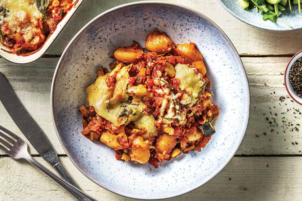 Cheesy Veggie-Loaded Grilled Gnocchi