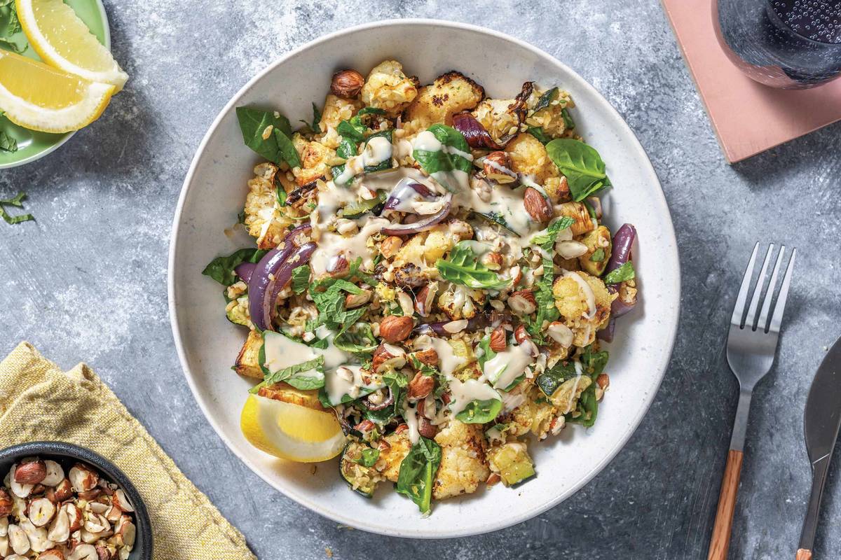 Chermoula Cauliflower & Freekeh Bowl