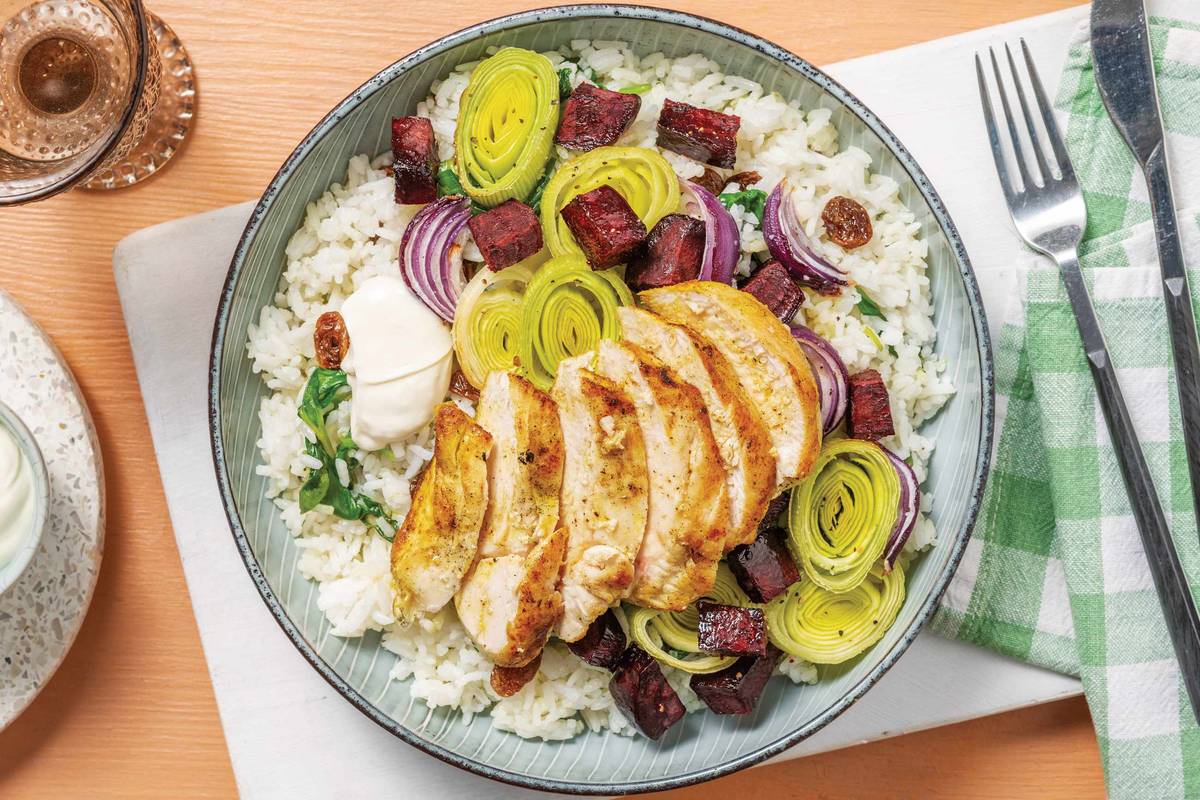 Chermoula Chicken & Currant Rice