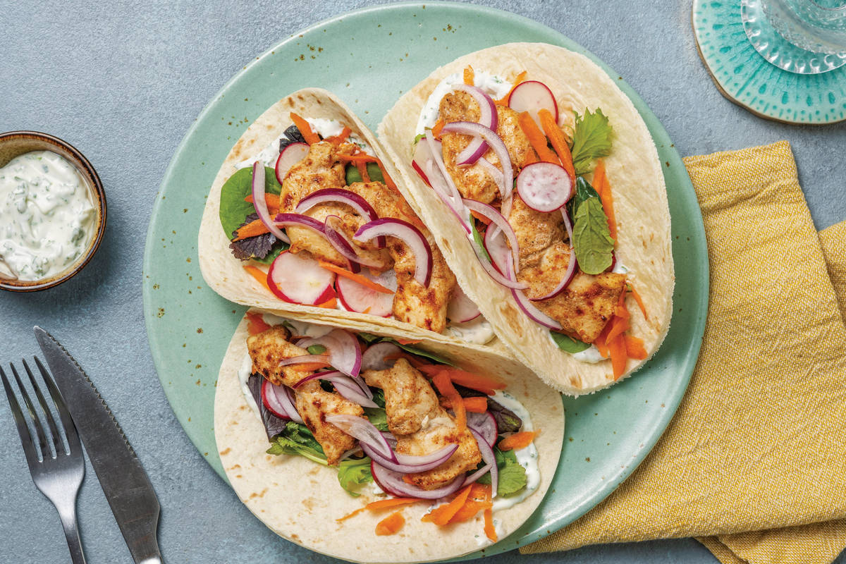 Quick Chermoula Chicken Tacos