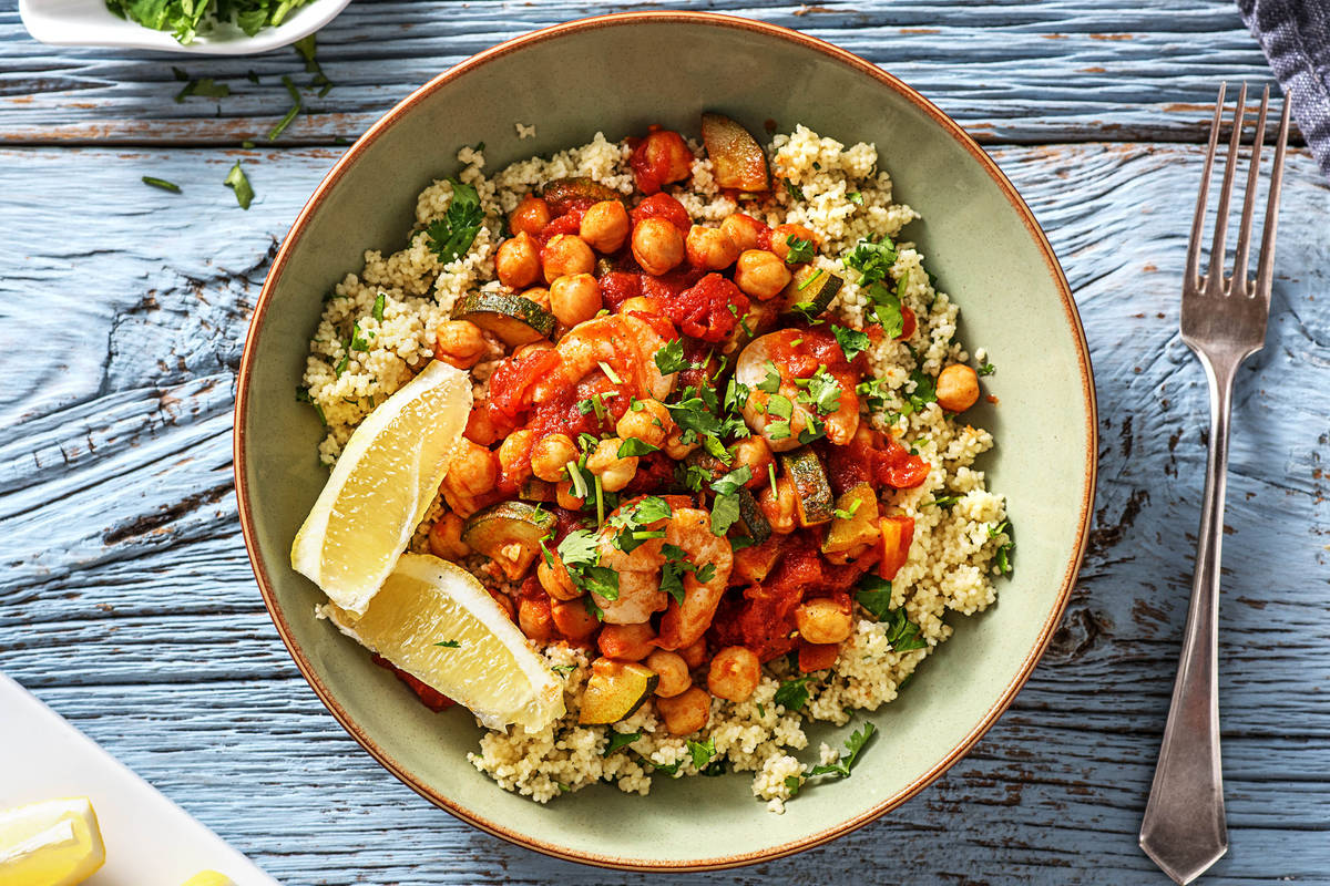 Chermoula Prawns
