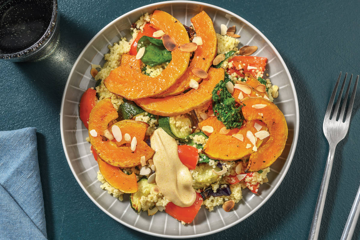 Chermoula Pumpkin & Nutty Couscous Salad