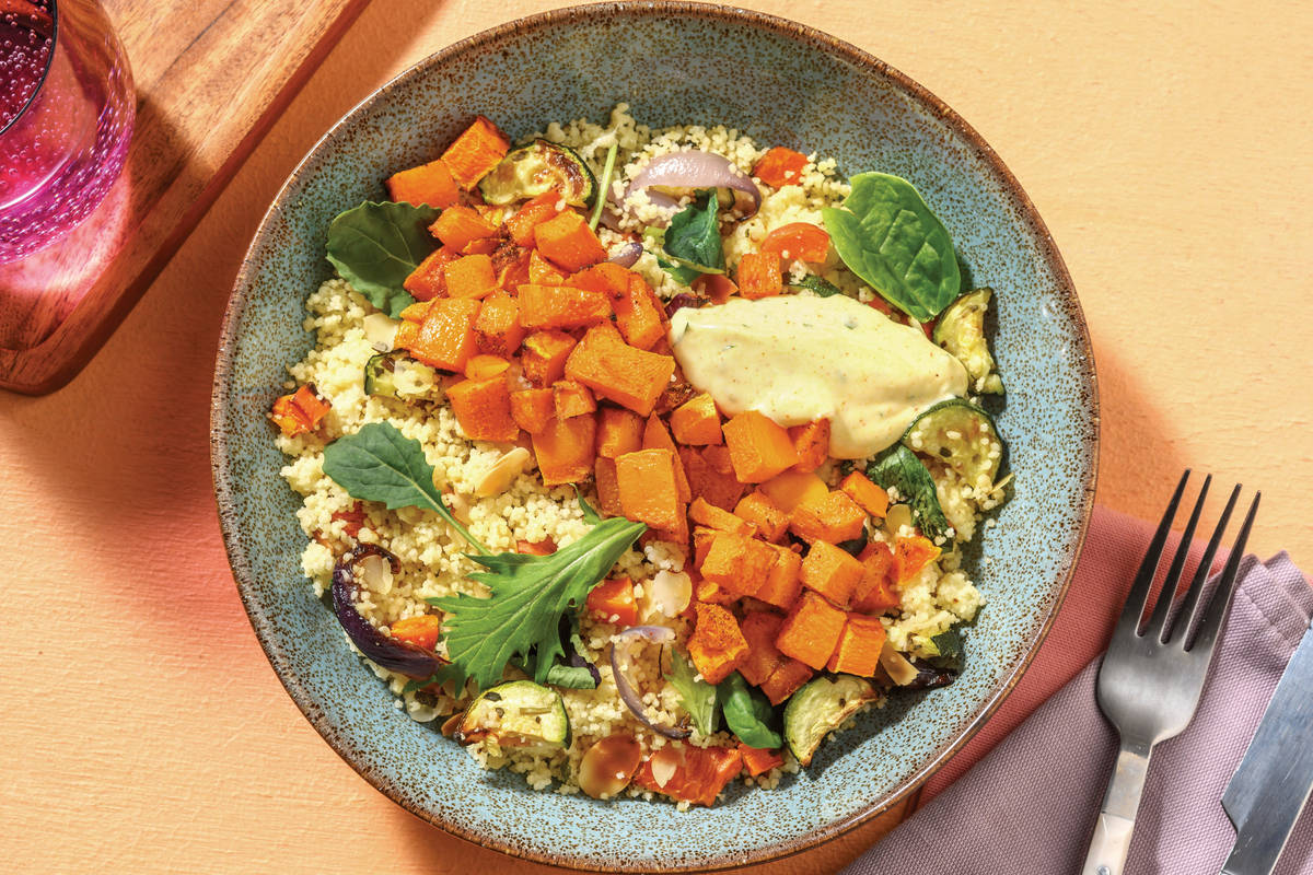 Chermoula Pumpkin & Nutty Couscous Salad