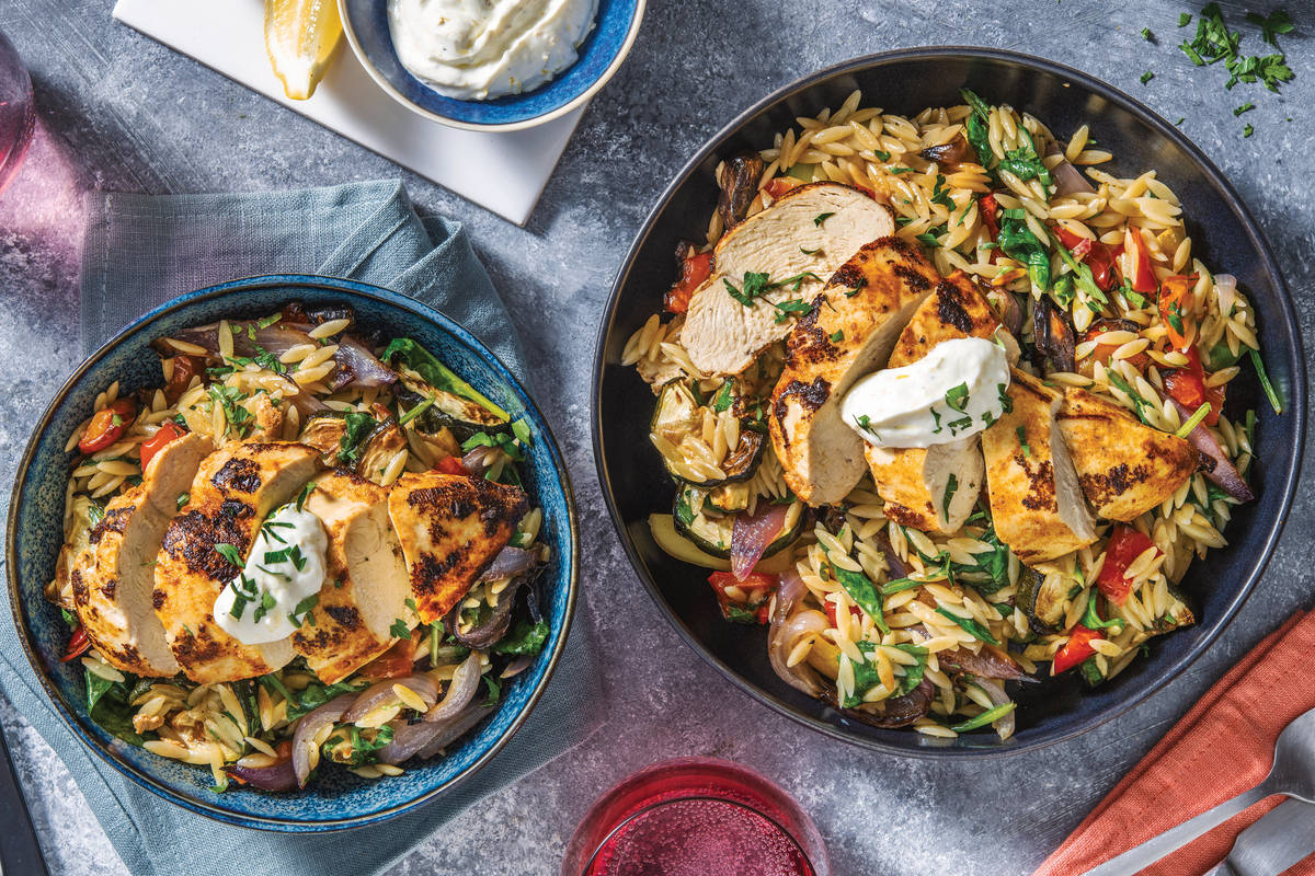 Chermoula Chicken & Veggie Risoni
