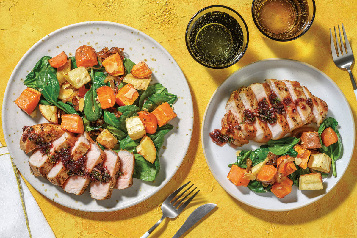 Cherry, Thyme & Balsamic-Glazed Pork