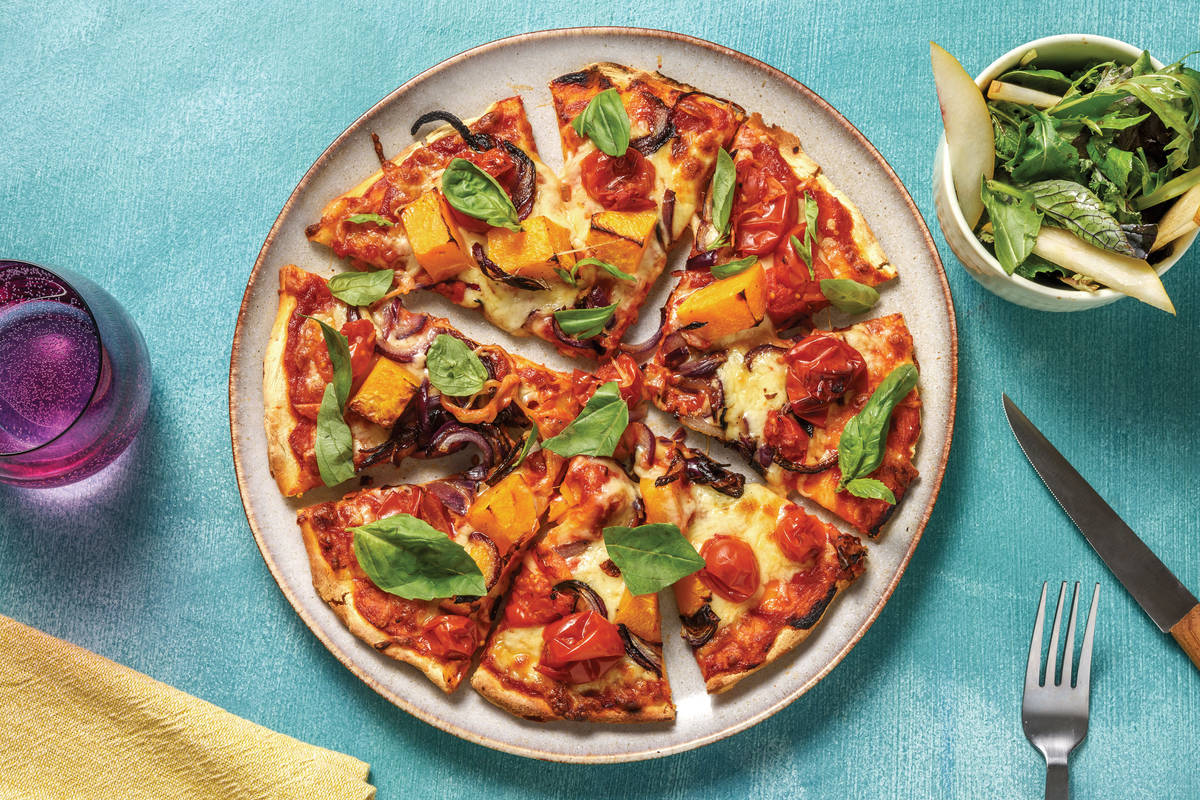Cherry Tomato, Pumpkin & Basil Pizza