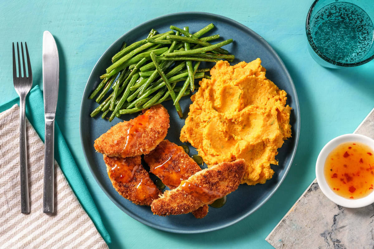 Chicken and Sage Sweet Potato Mash