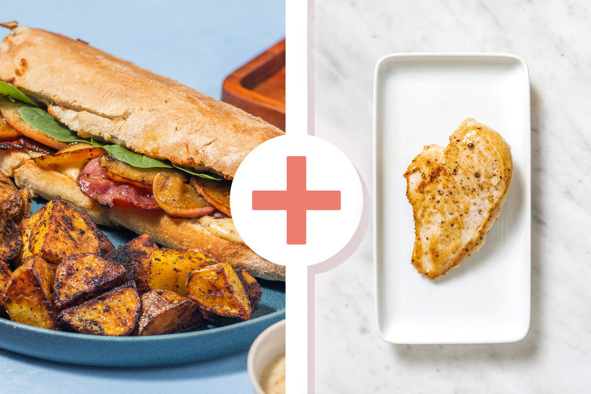 Chicken, Bacon, Apple and Cheddar Melts