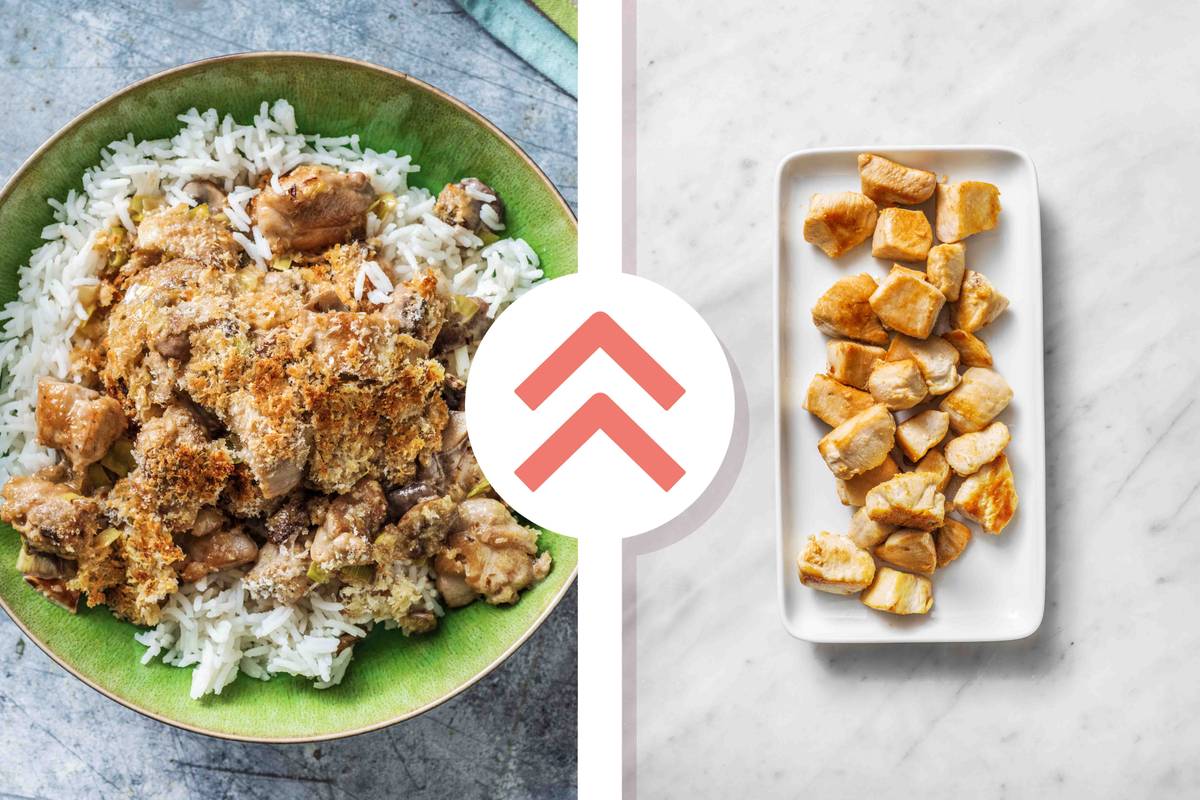 Chicken Breast and Mushroom Crumble