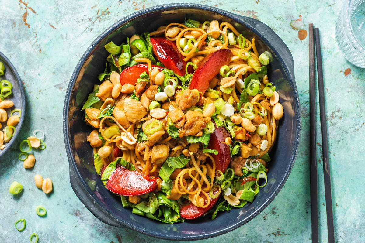 Chicken Breast & Plum Noodle Stir-Fry