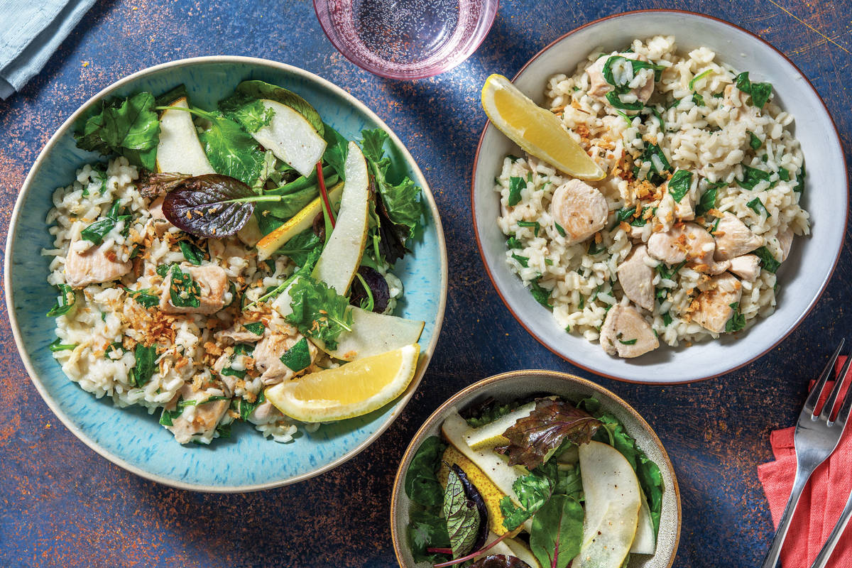 Baked Chicken & Lemon Risotto