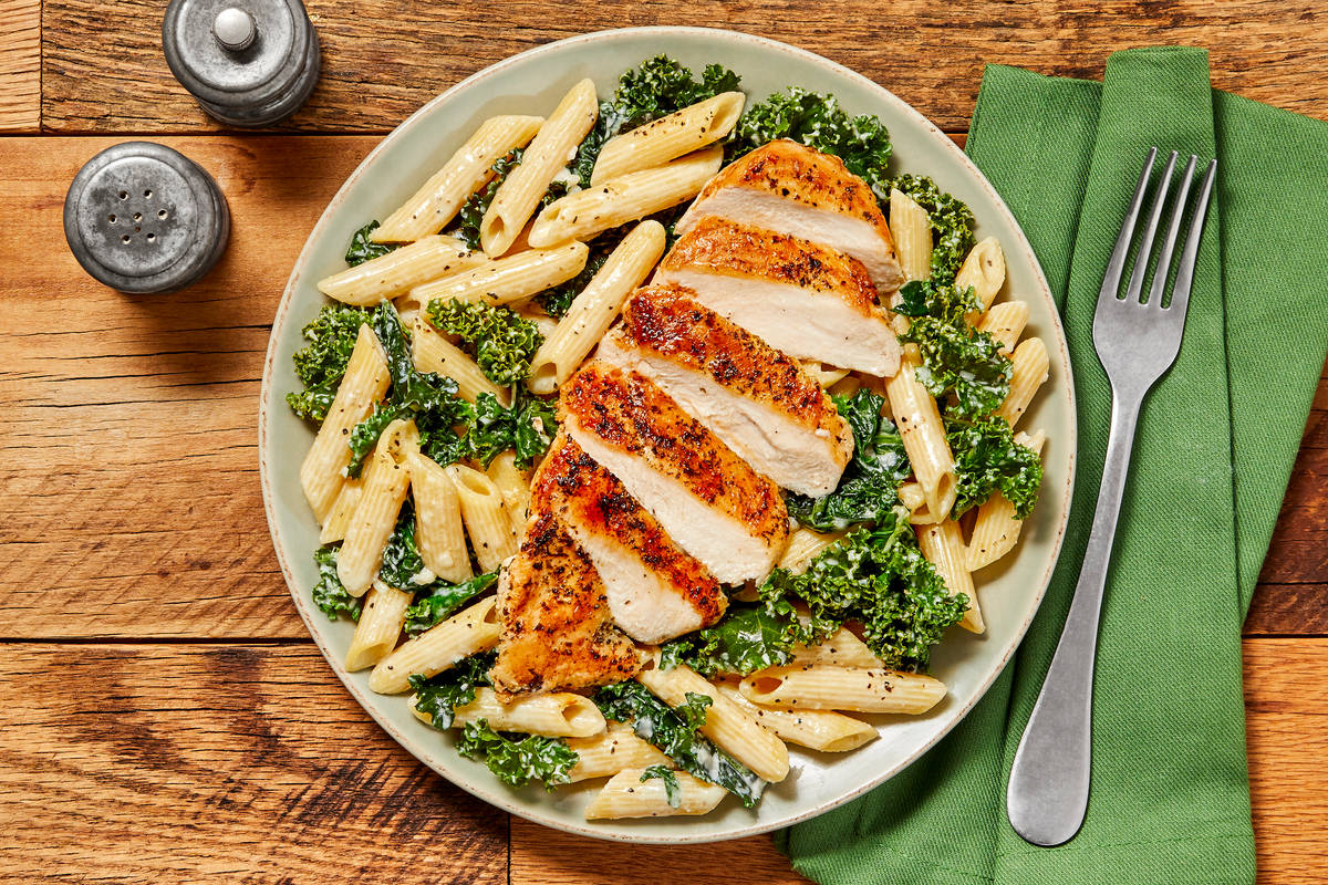 Chicken Penne in a Parmesan Cream Sauce