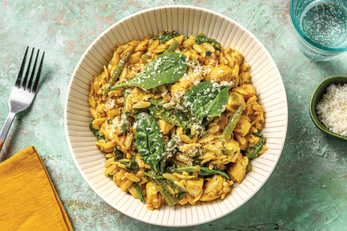 Chicken & Pesto Risoni