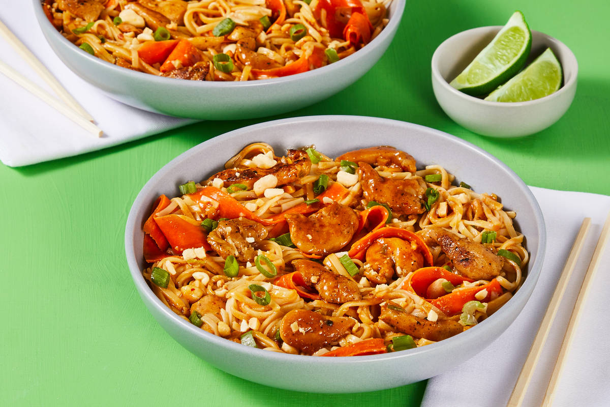 Chicken Satay Noodle Toss