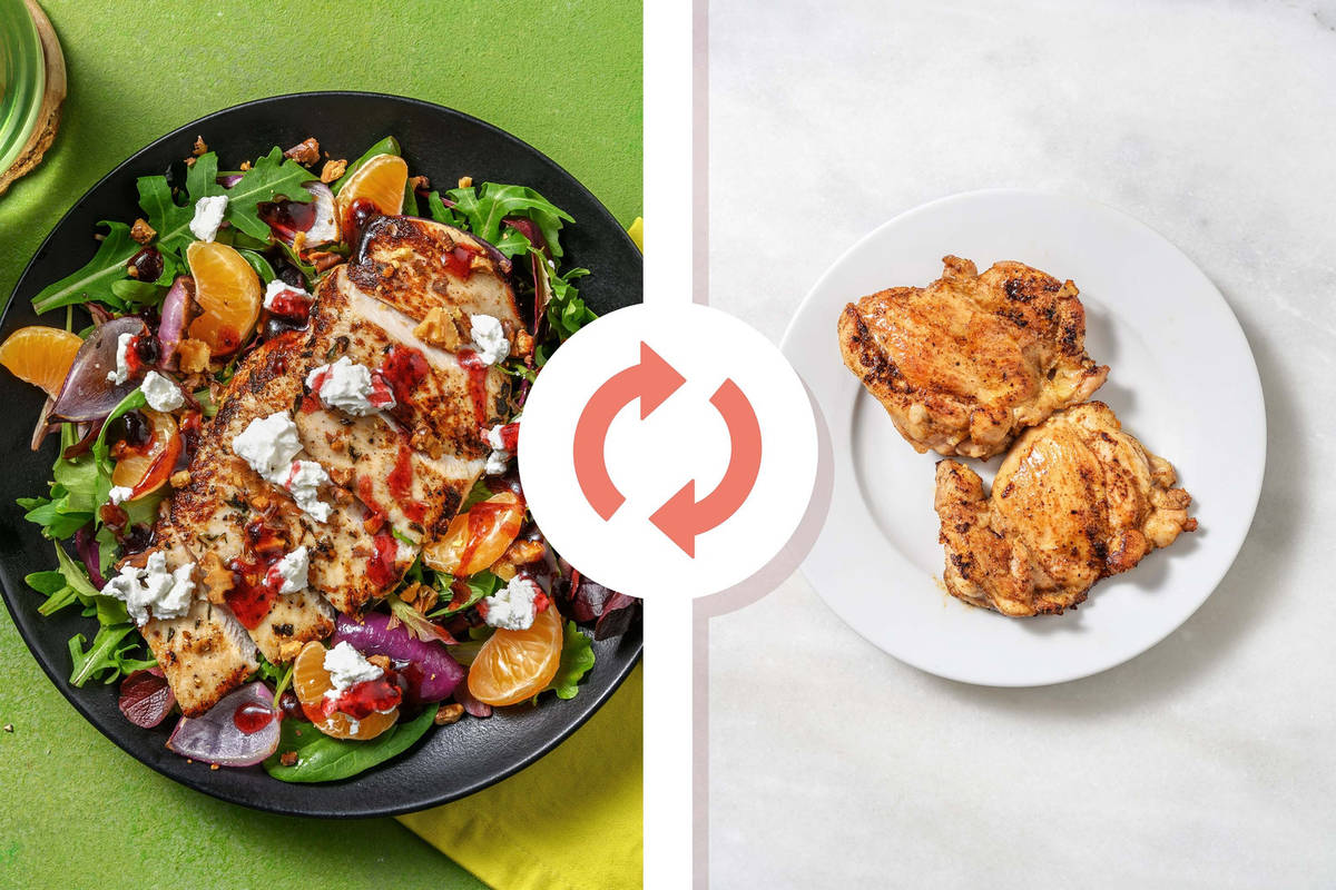 Chicken Thigh Clementine Salad