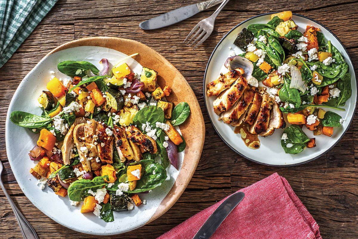 Honey-Thyme Chicken & Roast Veggie Medley
