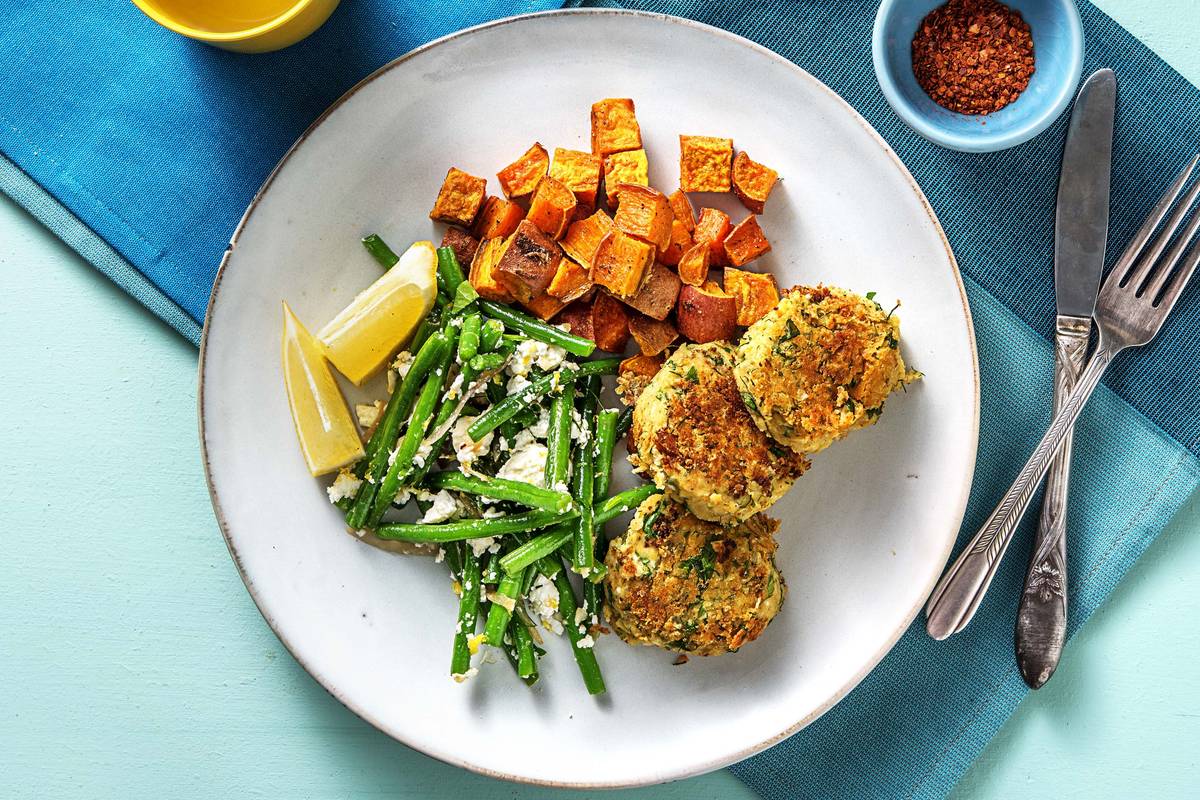 Chickpea and Feta Falafel (v)