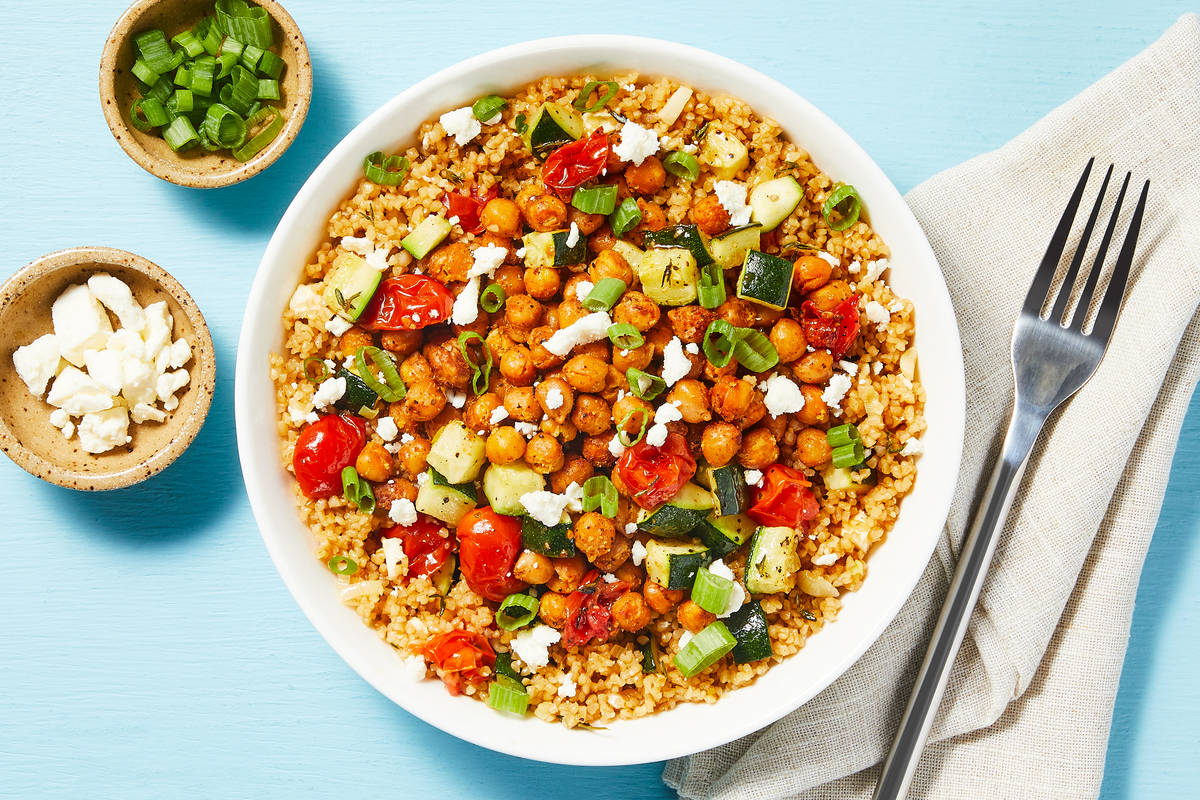 Chickpea-Powered Mediterranean Bulgur