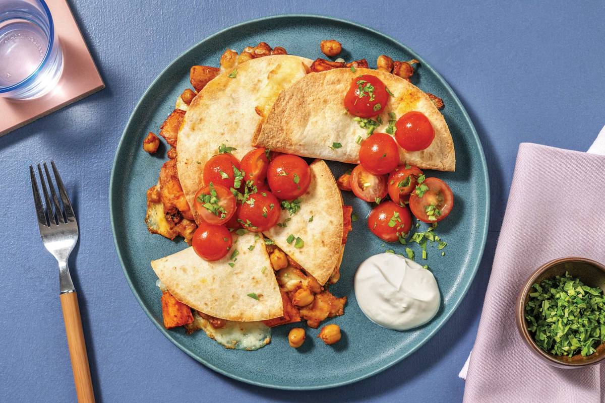 Chickpea & Sweet Potato Dosa-Dillas
