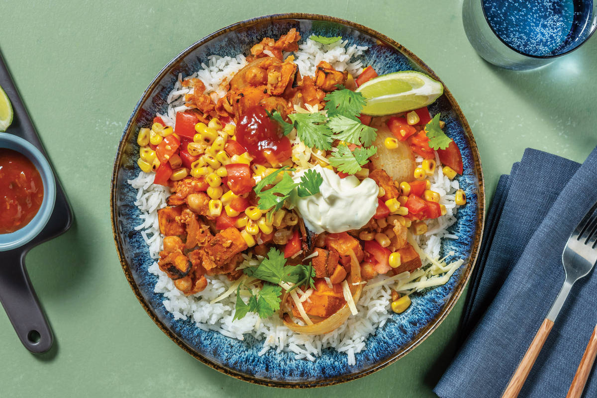 Chickpea & Veggie Burrito Bowl