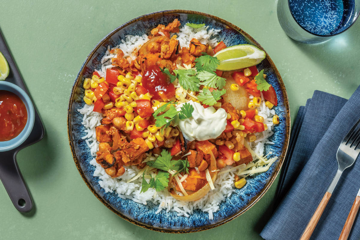 Chickpea & Veggie Burrito Bowl