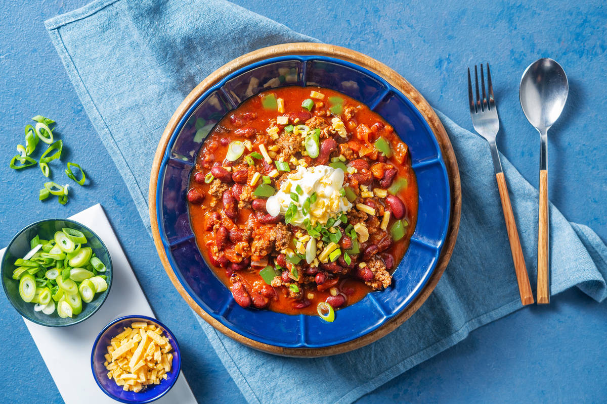 Chili au Beyond Meat® et aux haricots