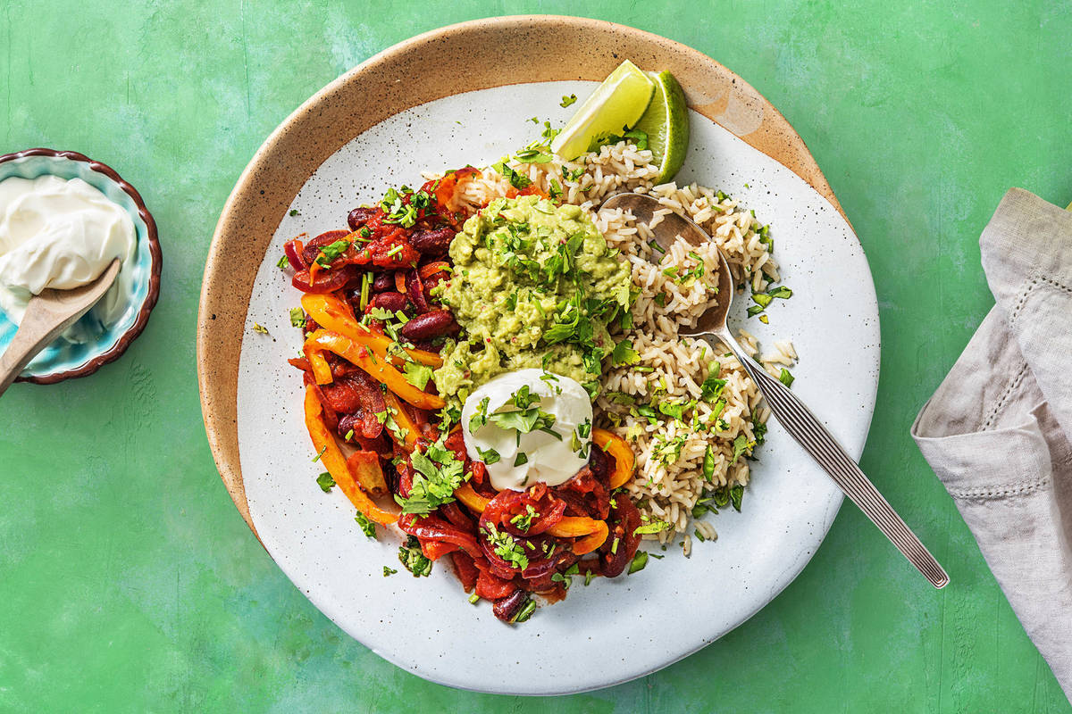 Chilli sin carne et riz cargo