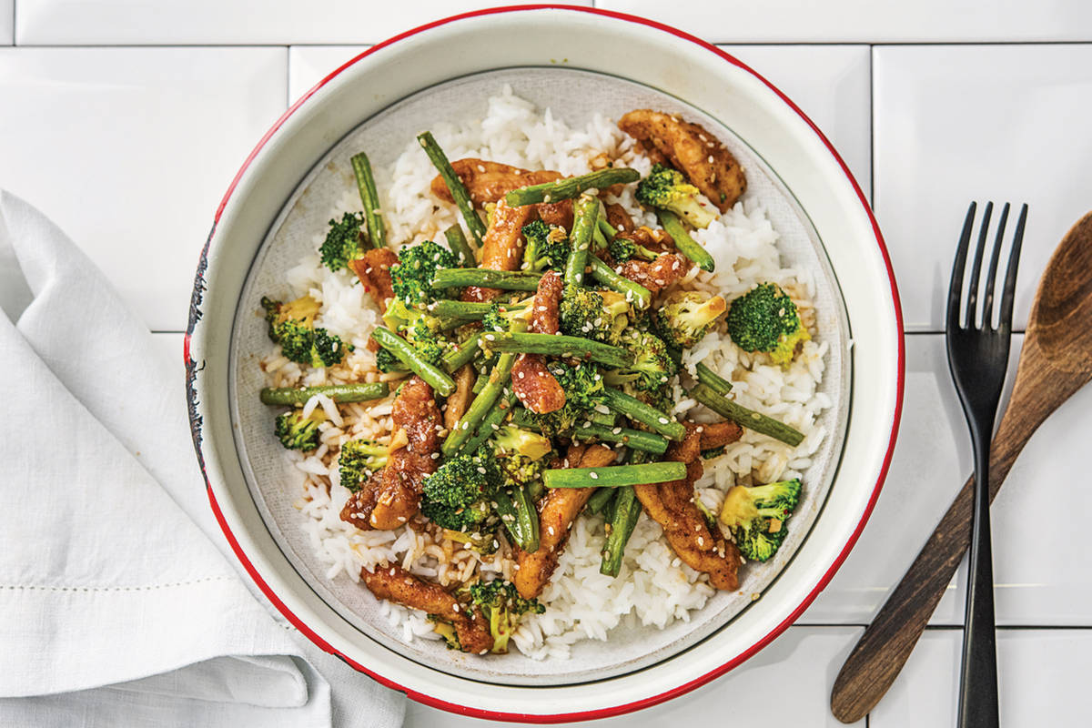 Easy Chinese Chicken & Stir-Fried Sesame Greens