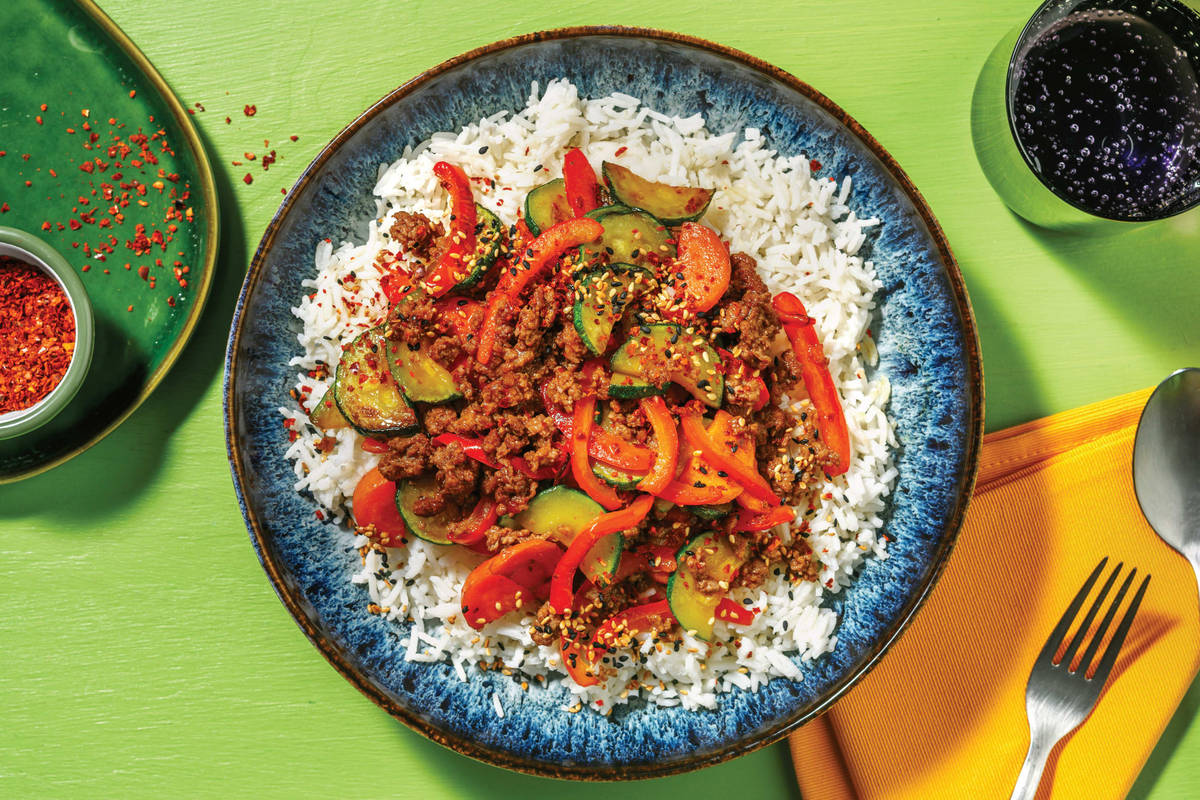 Chinese Lamb Mince & Capsicum Stir-Fry