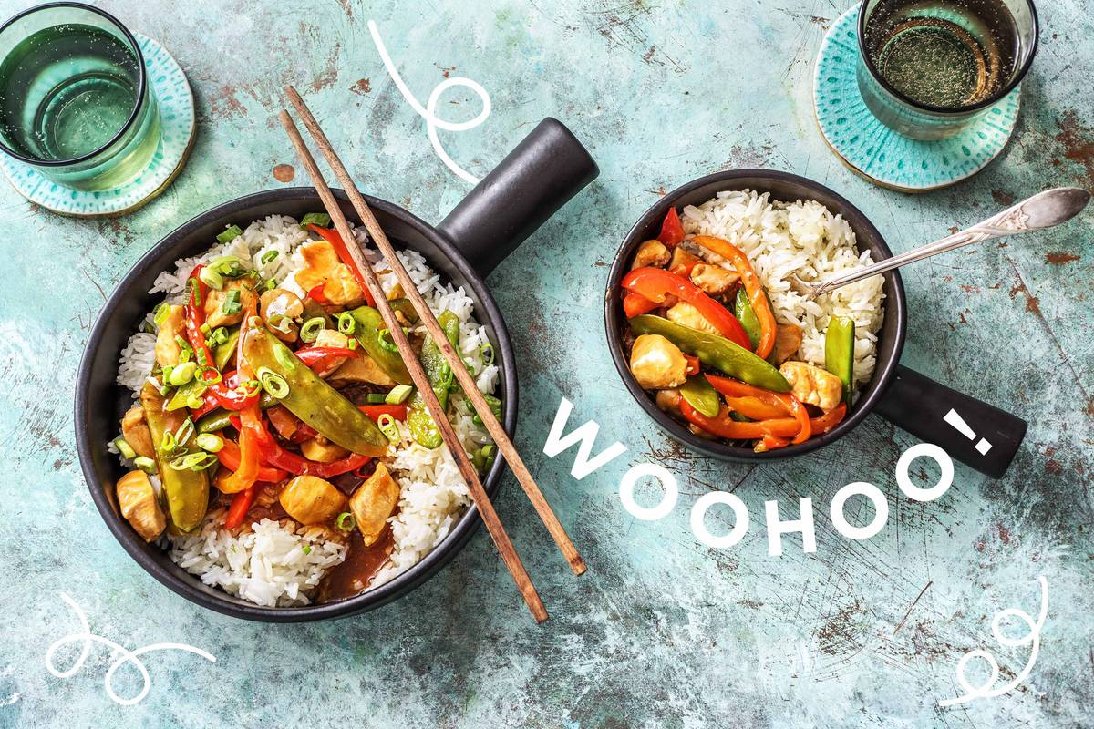 Chinesisches Hähnchen Süß-Sauer