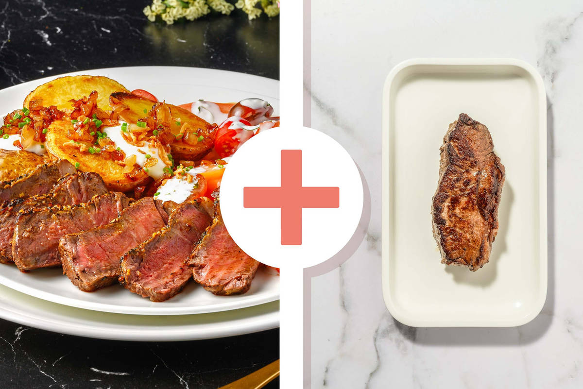 Double contre-filets de bœuf au beurre ciboulette-estragon