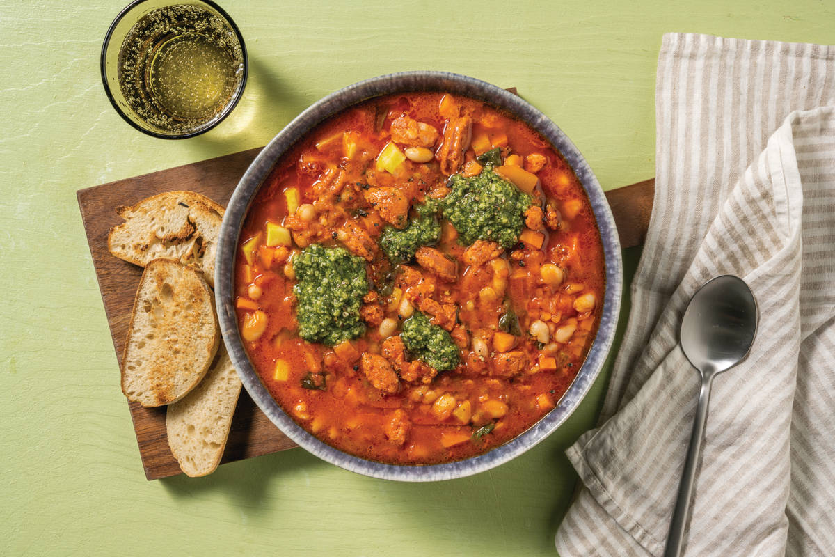 One-Pot Chorizo & Red Kidney Bean Soup