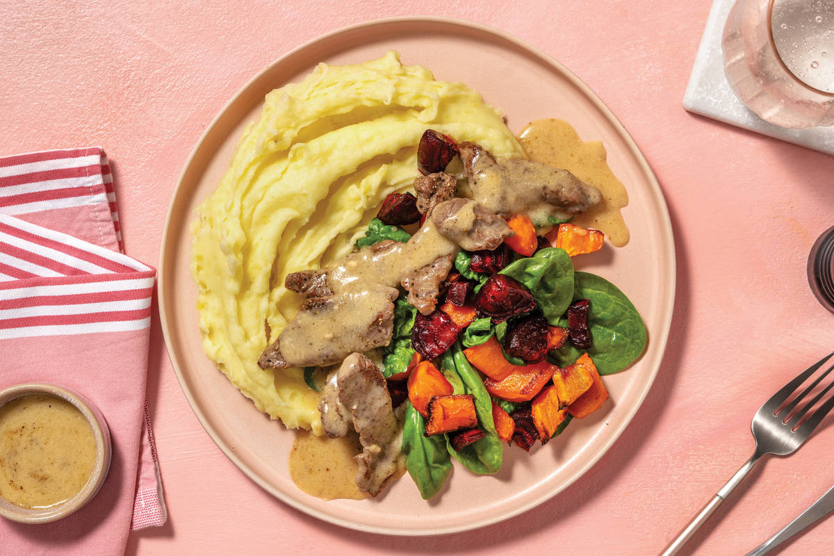 Classic Beef & Creamy Parmesan Sauce