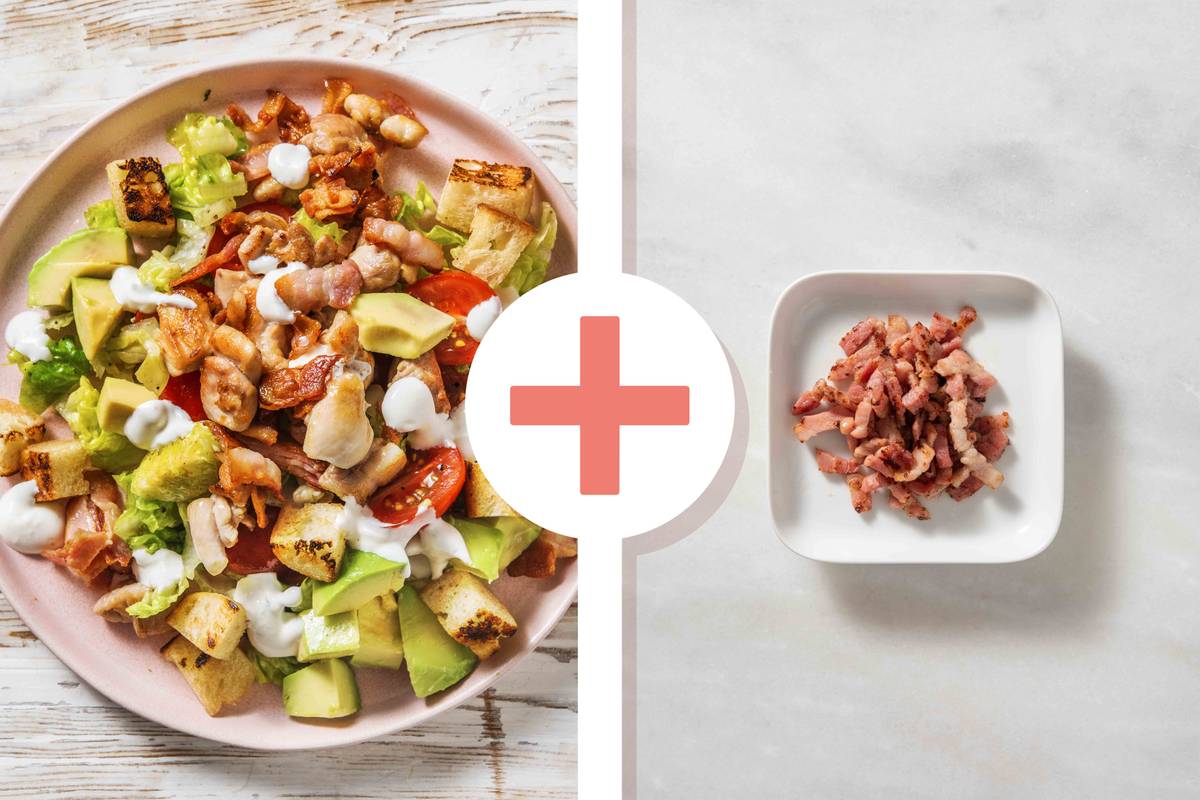 Chicken Thigh and Double Bacon Cobb Salad