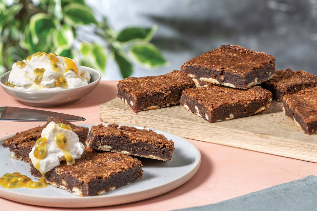 Cake Toaster Oven Brownie Recipe Coconut White Chocolate Brownies