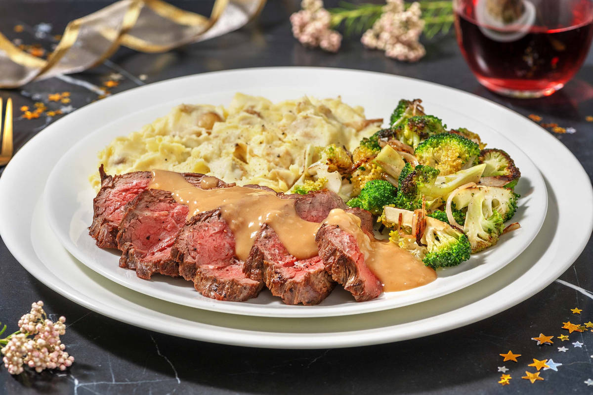 Truffle Striploin Steak and Pan Gravy