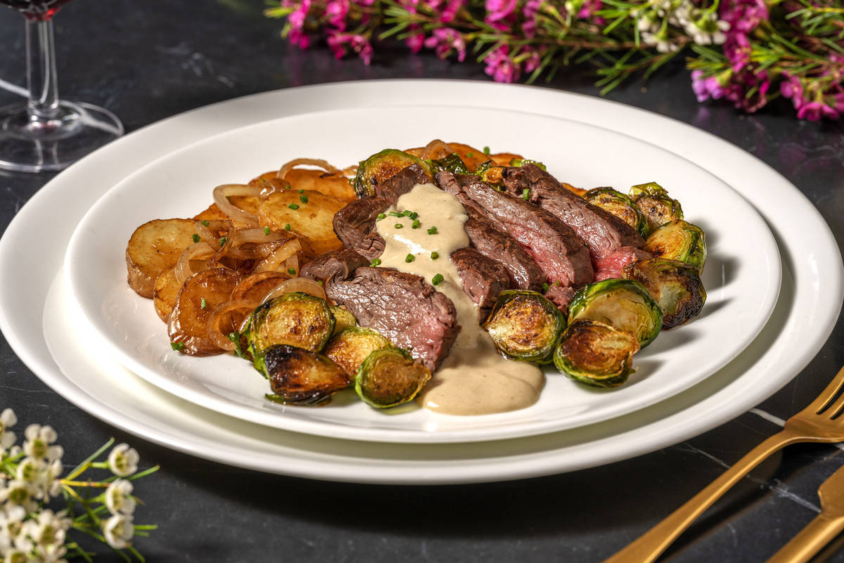 Striploin Steak and Lyonnaise-Style Potatoes