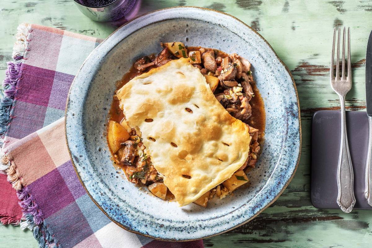 Coq Au Vin Style Pie