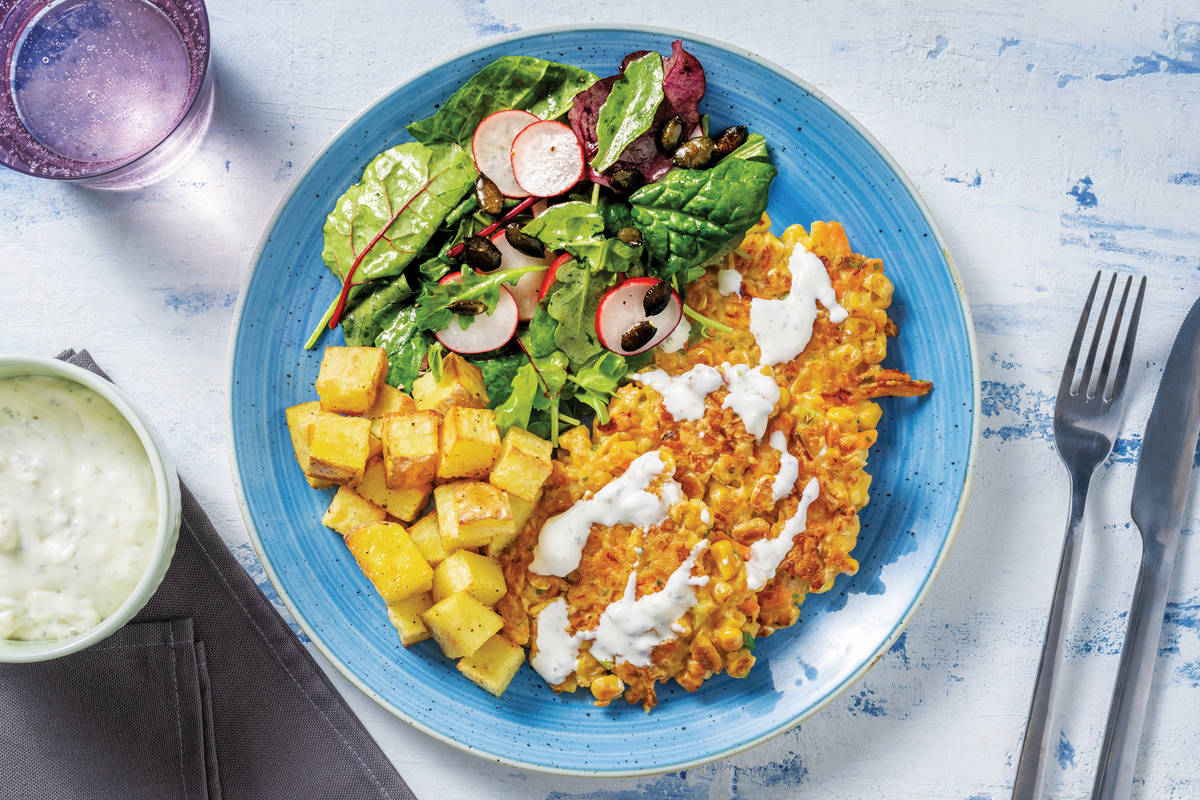 Corn & Carrot Fritters