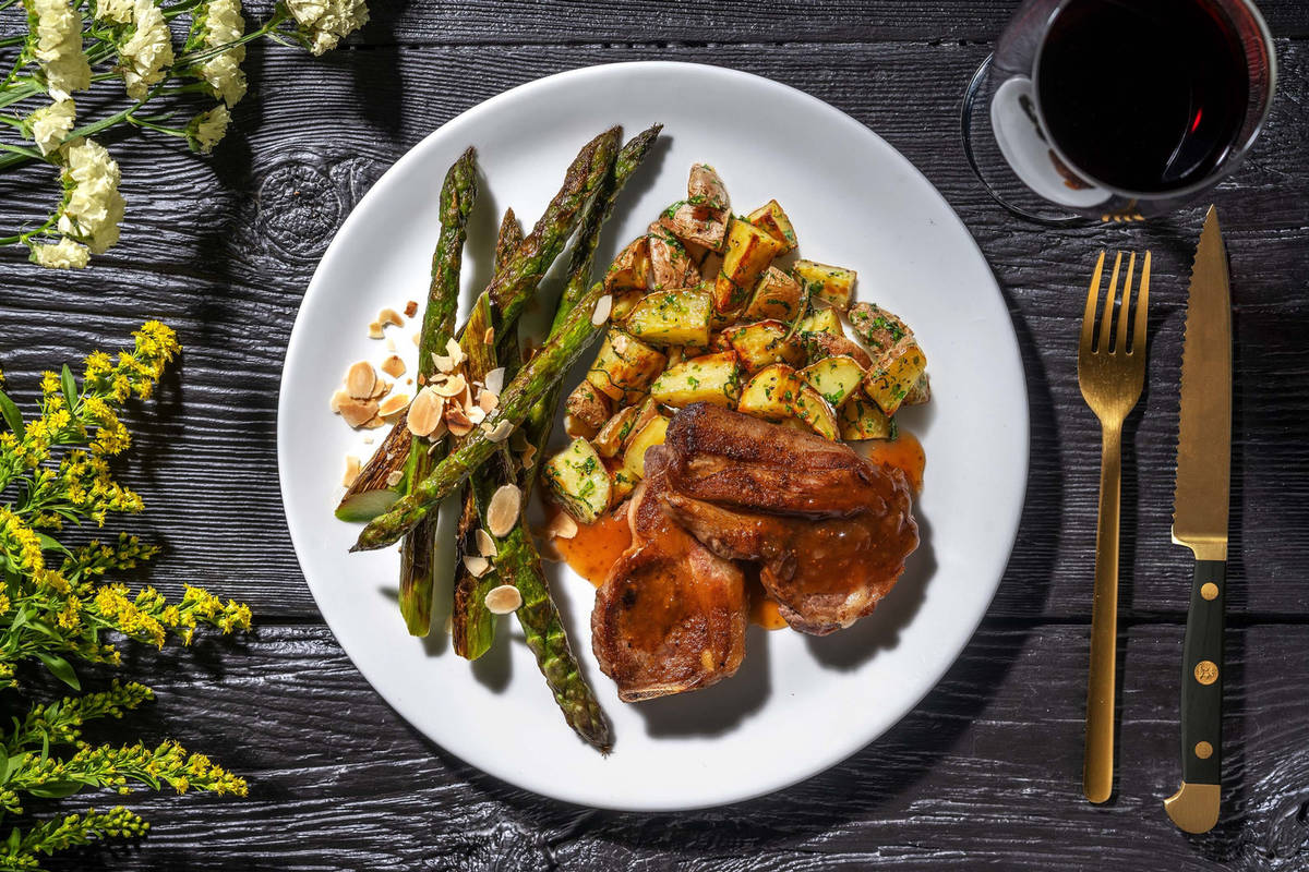 Shawarma-Spiced Lamb Chops and Fig Sauce