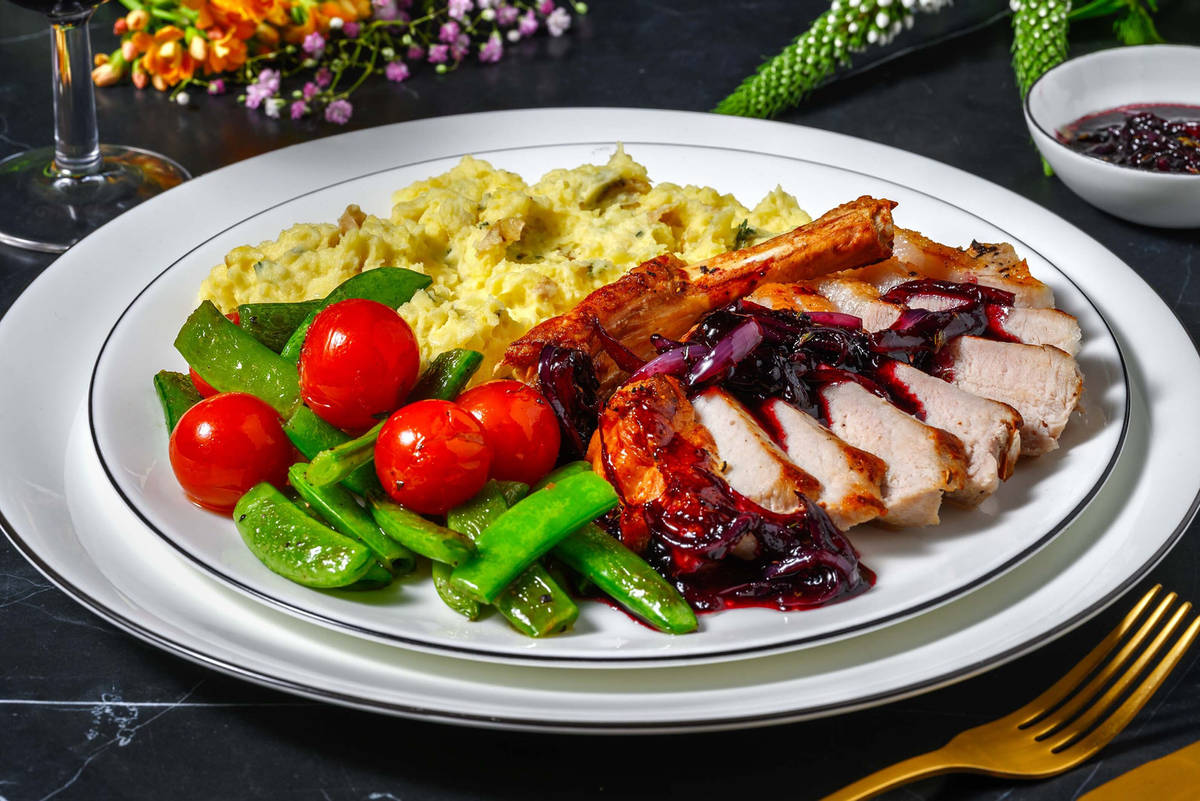 Garlicky Bone-In Pork Chops