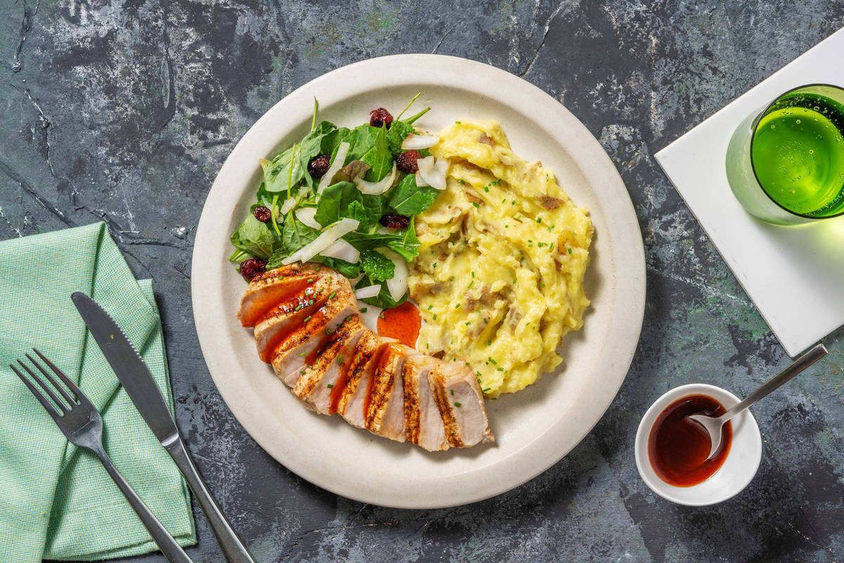 Grilled Spicy Maple Pork Chops